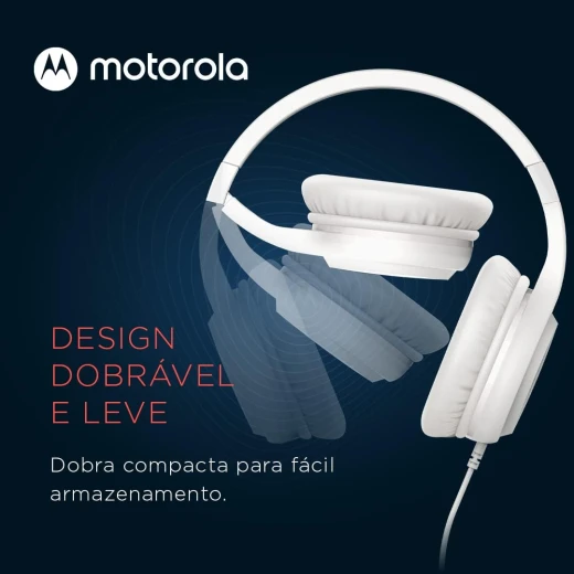 motorola Moto XT 120 White Wired Headphones with Enhanced Bass, 3.5mm Jack In-Line Mic and Voice Assistant - Motorola - Image 5