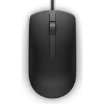 ماوس Dell MS116 Optical Mouse – فأرة كمبيوتر سلكية USB سوداء، ماوس بصري دقيق للابتوب والكمبيوتر والمكتب والاستخدام اليومي - ديل