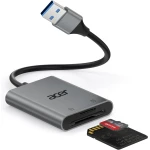 قارئ بطاقات ايسر USB A 3.0 إلى Micro SD من الألومنيوم بفتحتين - ايسر