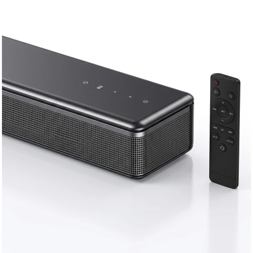 ساوند بار Accetel 80 واط للمسرح المنزلي والتلفزيون – مكبر صوت TV Soundbar باللون الرمادي Grigio، نظام صوتي منزلي للترفيه والأفلام والموسيقى - أكسيتل - Image 3