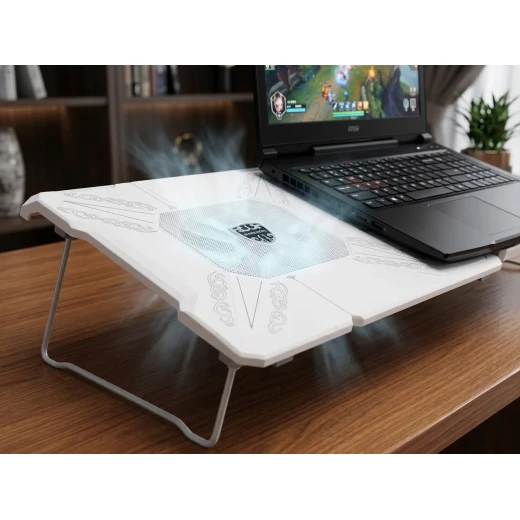 ايفركول وايت نايت NT-101 حامل تبريد لابتوب أبيض - Image 3