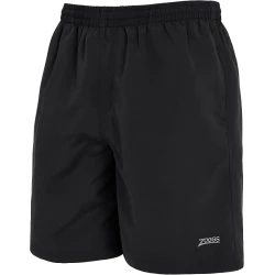Zoggs Unisex Penrith 17" Ecodura Swim Shorts - Chlorine Resistant Swimming Trunks in Black, Size S