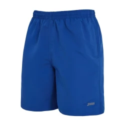 Benreith Royal Men's 17-inch Swim Trunks Speed Blue EcoDura Sustainable Mid-Thigh Chlorine Resistant UPF 50+Size: S     Drawstring Mesh Liner