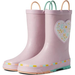Western Chief Unisex-Child Sparkle Heart Rain Boot Lilac