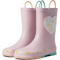 Western Chief Unisex-Child Sparkle Heart Waterproof Rain Boot in Lilac, Size 10 Toddler