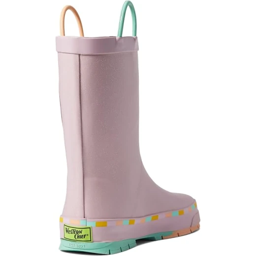 Western Chief Unisex-Child Sparkle Heart Waterproof Rain Boot in Lilac, Size 10 Toddler - Western Chief - Image 2