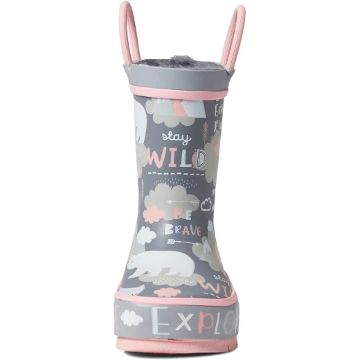 Western Chief Unisex-Child Explore Waterproof Rain Boot in Explore Grey, Size 34 EU - Western Chief - Image 4