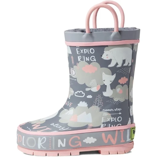 Western Chief Unisex-Child Explore Waterproof Rain Boot in Explore Grey, Size 34 EU - Western Chief - Image 5