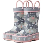 Western Chief Unisex-Child Explore Waterproof Rain Boot in Explore Grey, Size 34 EU - Western Chief