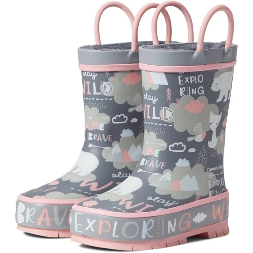 Western Chief Unisex-Child Explore Waterproof Rain Boot in Explore Grey, Size 34 EU Western Chief Unisex-Child Explore Waterproof Rain Boot in Explore Grey, Size 34 EU