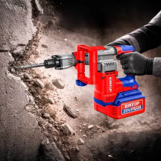 هيلتي تكسير لاسلكية إيمتوب 20 فولت 16 جول 35 مم Heavy Duty – مطرقة هدم قوية بالبطارية لأعمال الخرسانة والتكسير والإنشاءات - إيمتوب - Image 6