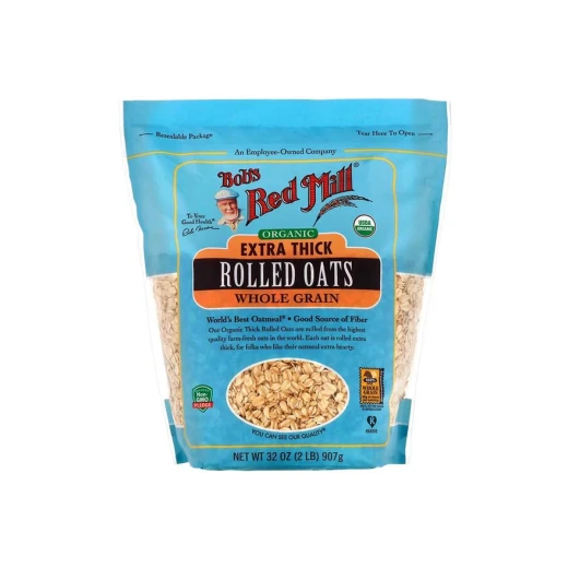 Bob's Red Mill Organic Extra Thick Rolled Oats Whole Grain 907g