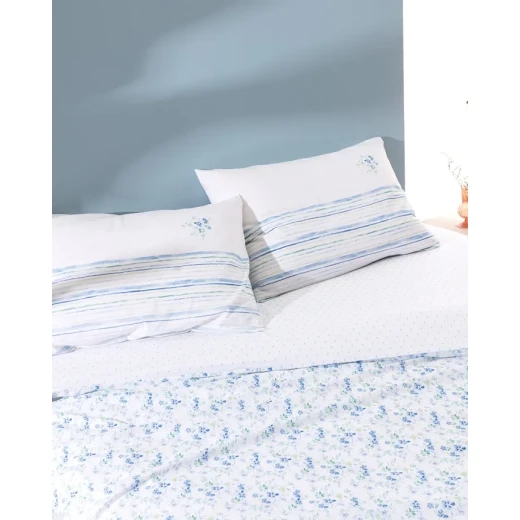 Madame Coco Squirre King Size Duvet Cover Set – Patterned Ranforce Duvet Cover 240×220cm with 2 Pillowcases 50×70cm and 240×260cm Sheet, Elegant Bedding Set with Carrier B - Madame COCO - Image 5