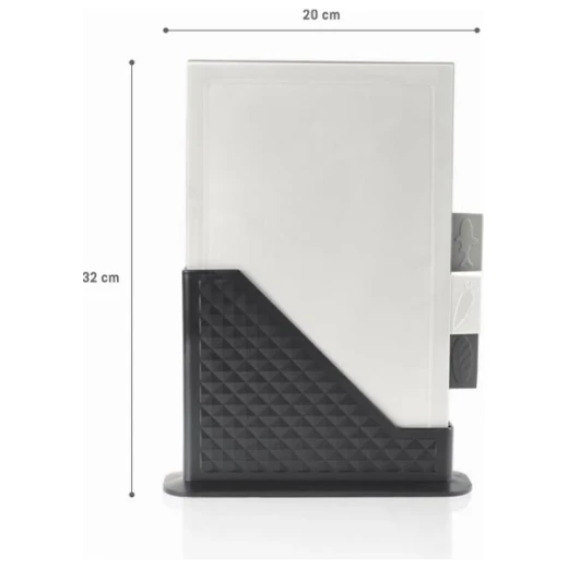 Madame Coco Rily 3-Piece Porcelain Cutting Board Set 20×8×32cm – Kitchen Chopping & Food Preparation Boards for Cutting, Serving & Everyday Kitchen Use, Practical Elegant Design - Madame COCO - Image 2