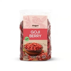 Dragon Superfoods Organic Dried Goji Berries 100g Natural Sweet-Sour Immunity Booster Rich in Beta Carotene Raw No Added Sugar Superfood Snack