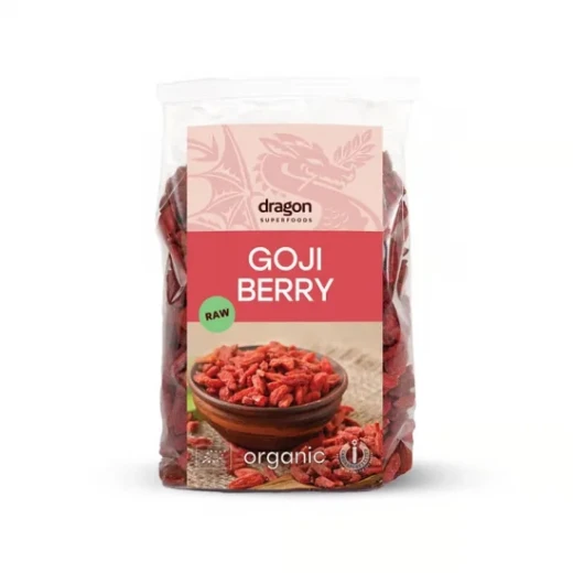 Dragon Superfoods Organic Dried Goji Berries 100g Natural Sweet-Sour Immunity Booster Rich in Beta Carotene Raw No Added Sugar Superfood Snack Dragon Superfoods Organic Dried Goji Berries 100g Natural Sweet-Sour Immunity Booster Rich in Beta Carotene Raw No Added Sugar Superfood Snack