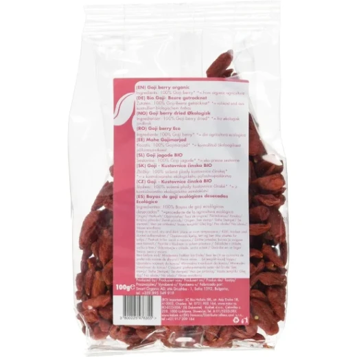 Dragon Superfoods Organic Dried Goji Berries 100g Natural Sweet-Sour Immunity Booster Rich in Beta Carotene Raw No Added Sugar Superfood Snack - Dragon Superfoods - Image 2
