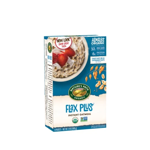 Nature's Path Hot Oatmeal Flax Plus 400g Rich in Omega-3 & Fiber Organic Rolled Oats & Flax Seeds Hearty Healthy Breakfast Choice for Daily Energy Nature's Path Hot Oatmeal Flax Plus 400g Rich in Omega-3 & Fiber Organic Rolled Oats & Flax Seeds Hearty Healthy Breakfast Choice for Daily Energy