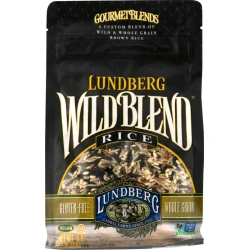 Lundberg Farms Wild Blend Rice 1 lb Colorful Mix of Brown Black & Wild Rice Full-Bodied Flavor & Unique Texture Ideal Side for Hearty Meals