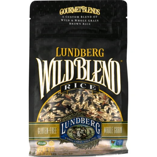 Lundberg Farms Wild Blend Rice 1 lb Colorful Mix of Brown Black & Wild Rice Full-Bodied Flavor & Unique Texture Ideal Side for Hearty Meals Lundberg Farms Wild Blend Rice 1 lb Colorful Mix of Brown Black & Wild Rice Full-Bodied Flavor & Unique Texture Ideal Side for Hearty Meals