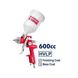 مسدس رش دهان إيمتوب 600 سي سي EASG06001 – مسدس رش هوائي لطلاء وتغطية الخشب والمعادن والسيارات والأسطح المختلفة، مناسب لأعمال الدهان والتشطيب والورش، باللون الأحمر