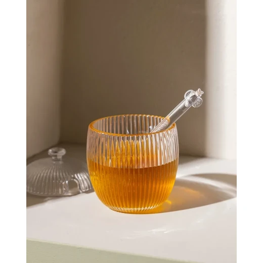 Paris Glass Honey Jar With Dipper Carrier bag 8,5X11,3CM - Madame COCO - Image 6