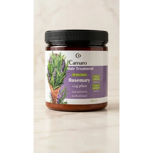 Camaro Rosemary Hair Treatment Cream 1000ml, Nourishing Hot Oil Mask for All Hair Types, Silicone Free & Paraben Free, Hair Growth Formula Camaro Rosemary Hair Treatment Cream 1000ml, Nourishing Hot Oil Mask for All Hair Types, Silicone Free & Paraben Free, Hair Growth Formula