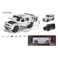 مرسيدس بنز AMG G63 نموذج سيارة 1:24 مع صوت وإضاءة أسود