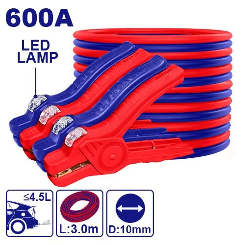 إيمتوب كابل تعزيز 600 أمبير 3 متر مطلي بالنحاس والألومنيوم مع مصباح LED EBCEL0601 إيمتوب كابل تعزيز 600 أمبير 3 متر مطلي بالنحاس والألومنيوم مع مصباح LED EBCEL0601