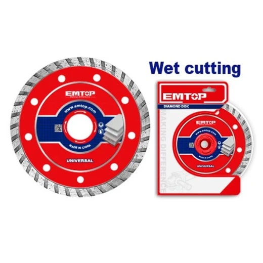 EMTOP 230mm 9 Inch Ultra Thin Diamond Disc EDDCH32302 Bore 22 2mm Segment 8mm Precision Cutting Blade For Ceramic Tile Marble Brick Power Tool Accessory EMTOP 230mm 9 Inch Ultra Thin Diamond Disc EDDCH32302 Bore 22 2mm Segment 8mm Precision Cutting Blade For Ceramic Tile Marble Brick Power Tool Accessory