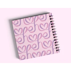 Stylish Hope Typography Square Notebook 16cm x 16cm Inspirational Journal Perfect for Daily Planning Writing Notes and Creative Ideas