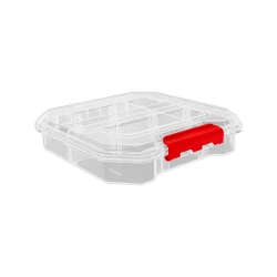 EMTOP EMTB8341 Compact 180x165x50mm Plastic Organizer Box Multiple Compartments with Durable Easy Clean Structure Ideal for Office Home and Craft Organization