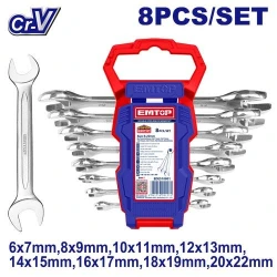 EMTOP EAWH131001 10-Inch 250mm Adjustable Wrench Heavy Duty Cr-V Steel Construction with 0-35mm Wide Jaw Opening and Ergonomic Three-Tone Soft Handle Ideal for Mechanical and Plumbing Work