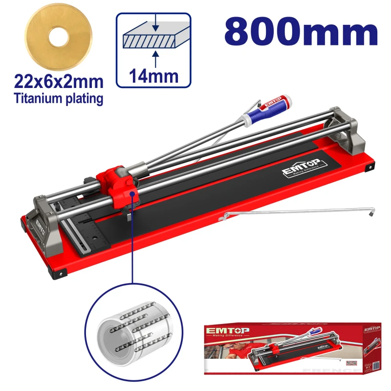 EMTOP 800mm Tile Cutter ETCR8005 - Emtop
