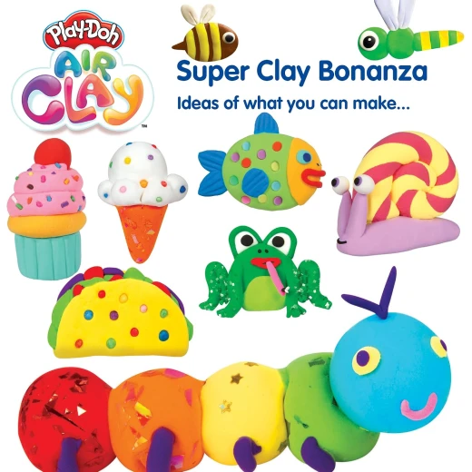 Play-Doh 09157 Air Sculpting Set Super Clay Bonanza, Multicolor – Creative Modeling Clay Set for Kids, One Size, Item Weight 500g, Dimensions 21.5 × 12.3 × 4.5cm, Suitable for Ages 4+ - Play-Doh - Image 9