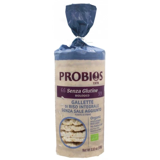 Pro Bios R&R Organic Gluten Free Rice Cakes No Salt Added 100g Pro Bios R&R Organic Gluten Free Rice Cakes No Salt Added 100g