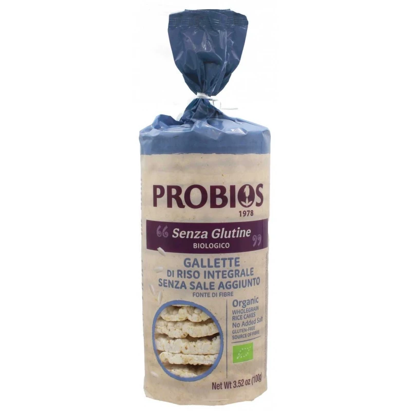 Pro Bios R&R Organic Gluten Free Rice Cakes No Salt Added 100g - Probios