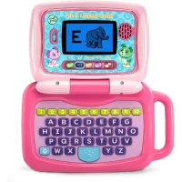 LeapFrog 2-in-1 Touch Pink Educational Laptop, Converts from Laptop to Touchscreen Tablet, Full A-Z Keyboard and 1-10 Number Keys, 5 Interactive Learning Modes for Letters, Numbers and Animals, Fun Games, Facts and Messages