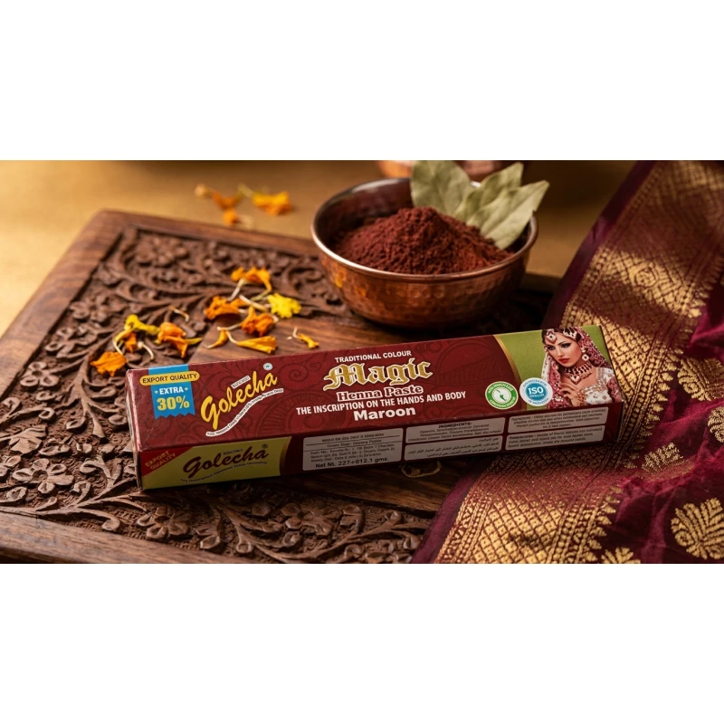 Jolisha Chestnut Henna Drawing Tube 1 Piece, Ready-to-Use Henna Tube for Creating Decorative Hand and Body Designs, Easy to Apply and Ideal for Creating Beautiful Henna Patterns for Special Occasions