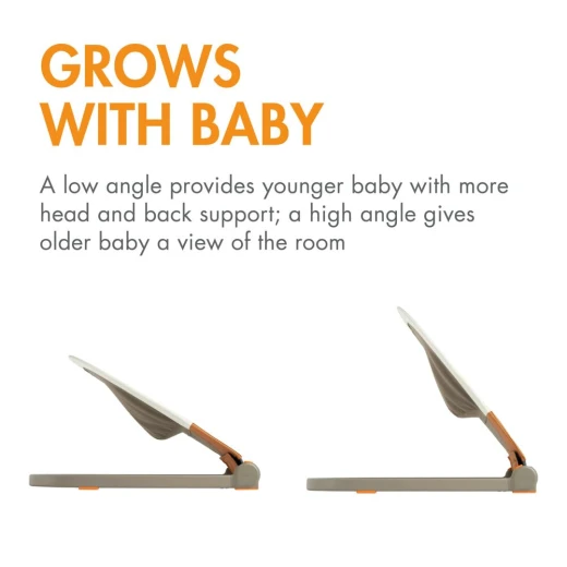 بون كرسي أطفال هزاز محمول - مقعد أطفال قابل للطي - كرسي أطفال خفيف الوزن مع قماش قابل للغسل في الغسالة وحزام أمان بثلاث نقاط - تان - بون - Image 7