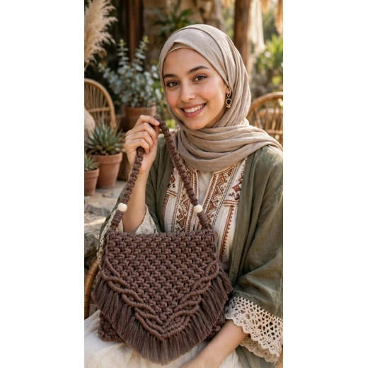 Handmade Handbag 26 x 21 cm, Stylish and Unique Bag for Everyday Use and Carrying Personal Essentials Handmade Handbag 26 x 21 cm, Stylish and Unique Bag for Everyday Use and Carrying Personal Essentials