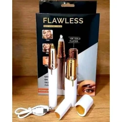 Flawless Eyebrow Hair Remover for Men & Women, USB Rechargeable Facial Hair Removal Device for Eyebrows, Chin, Cheeks and Upper Lip
