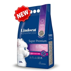 LindoCat Advanced Super Premium Scented Clumping Cat Litter, Anti-Odour Formula with a Clean Fresh Scent, 10L, High-Quality Cat Litter for Moisture Absorption, Easy Clumping and Convenient Litter Box Cleaning