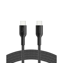 Belkin 60W USB-C to USB-C Cable, 2m, Black, for Fast Charging and Data Transfer with Compatible Devices, Model ENA008hq2MBK
