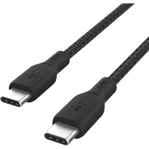 Belkin Braided USB-C to USB-C Cable, 100W, 3m, Black, Fast Charging and Data Transfer for Compatible Devices, Model CAB014bt3M - Belkin - Image 7