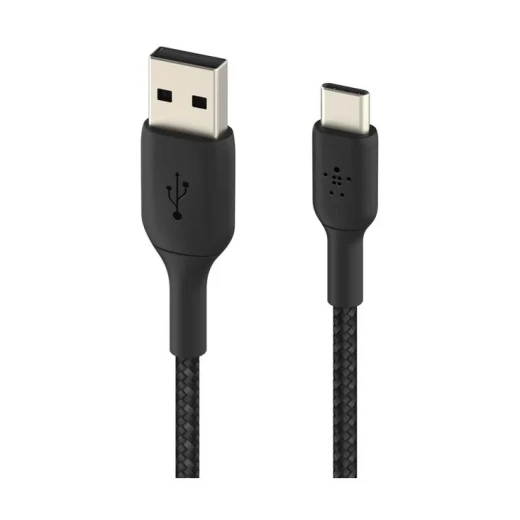 Belkin BoostCharge USB-A to USB-C Cable, 3m, Black, 15W Charging Cable with Braided Nylon Design for Durable Everyday Use and Compatible Devices - Belkin - Image 3