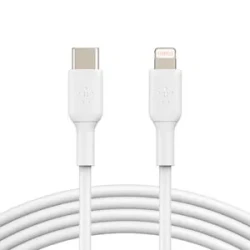Belkin BoostCharge USB-C to Lightning Cable, 1m, Nylon Braided, MFi Certified, 18W Power Delivery Fast Charging Cable for iPhone 14, iPhone 13 and Compatible Apple Devices