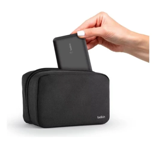 Belkin BoostCharge 25W 10000mAh Power Bank Set, Portable Fast Charger with Quick Charge Technology, LED Display for Charging Status, Includes USB-C Cable and Travel Pouch, High-Capacity Battery Pack for Multiple Charges, Ideal for Travel and Everyday Use - Belkin - Image 4