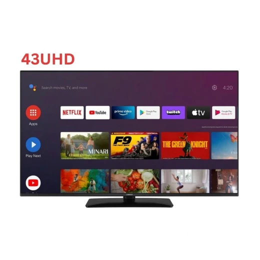 تلفزيون ذكي ايوا 43 بوصة بدقة 4K ألترا إتش دي، موديل 43QS8503UHD، لتجربة مشاهدة واضحة وتفاصيل دقيقة، مثالي لمتابعة الأفلام والمسلسلات والبرامج والاستمتاع بالمحتوى الترفيهي في المنزل تلفزيون ذكي ايوا 43 بوصة بدقة 4K ألترا إتش دي، موديل 43QS8503UHD، لتجربة مشاهدة واضحة وتفاصيل دقيقة، مثالي لمتابعة الأفلام والمسلسلات والبرامج والاستمتاع بالمحتوى الترفيهي في المنزل