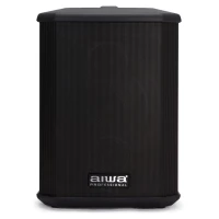 Aiwa AX-1PRO Professional Portable Sound System, Dual XLR/6.3mm Inputs, 3.5mm AUX, LINE OUT, Reverb, Bass and Treble Controls, Battery Indicator and Built-In Charger